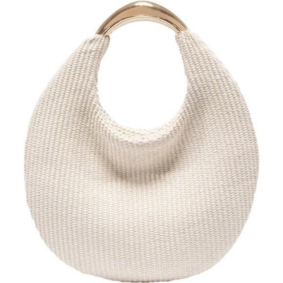 Straw Hobo Bag | Boho Chic Summer Tote, Handwoven Shoulder Purse - Picture 1 of 2